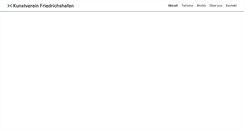 Desktop Screenshot of kunstverein-friedrichshafen.de